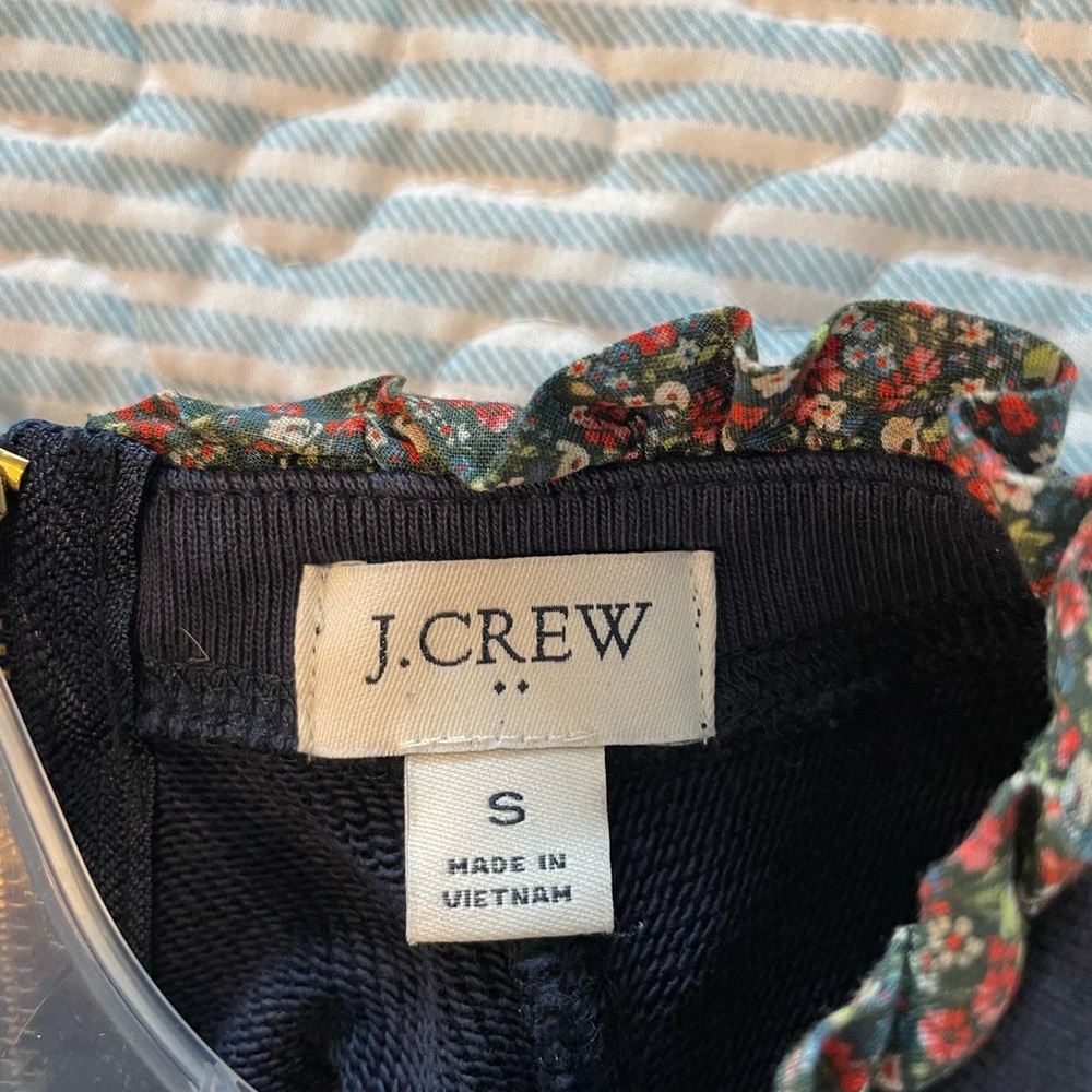 J. Crew Ruffle-Neck Sweatshirt Size Small - Picture 7 of 10